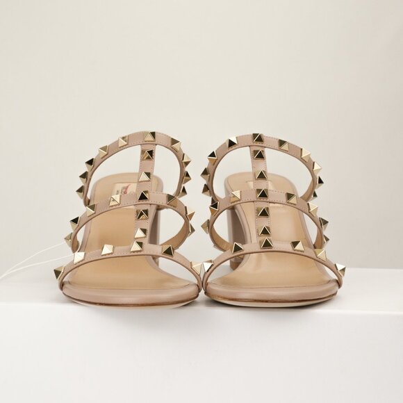 Valentino Garavani 60mm Rockstud Sandal, Poudre Tan, EU 40.5 - Picture 3 of 12